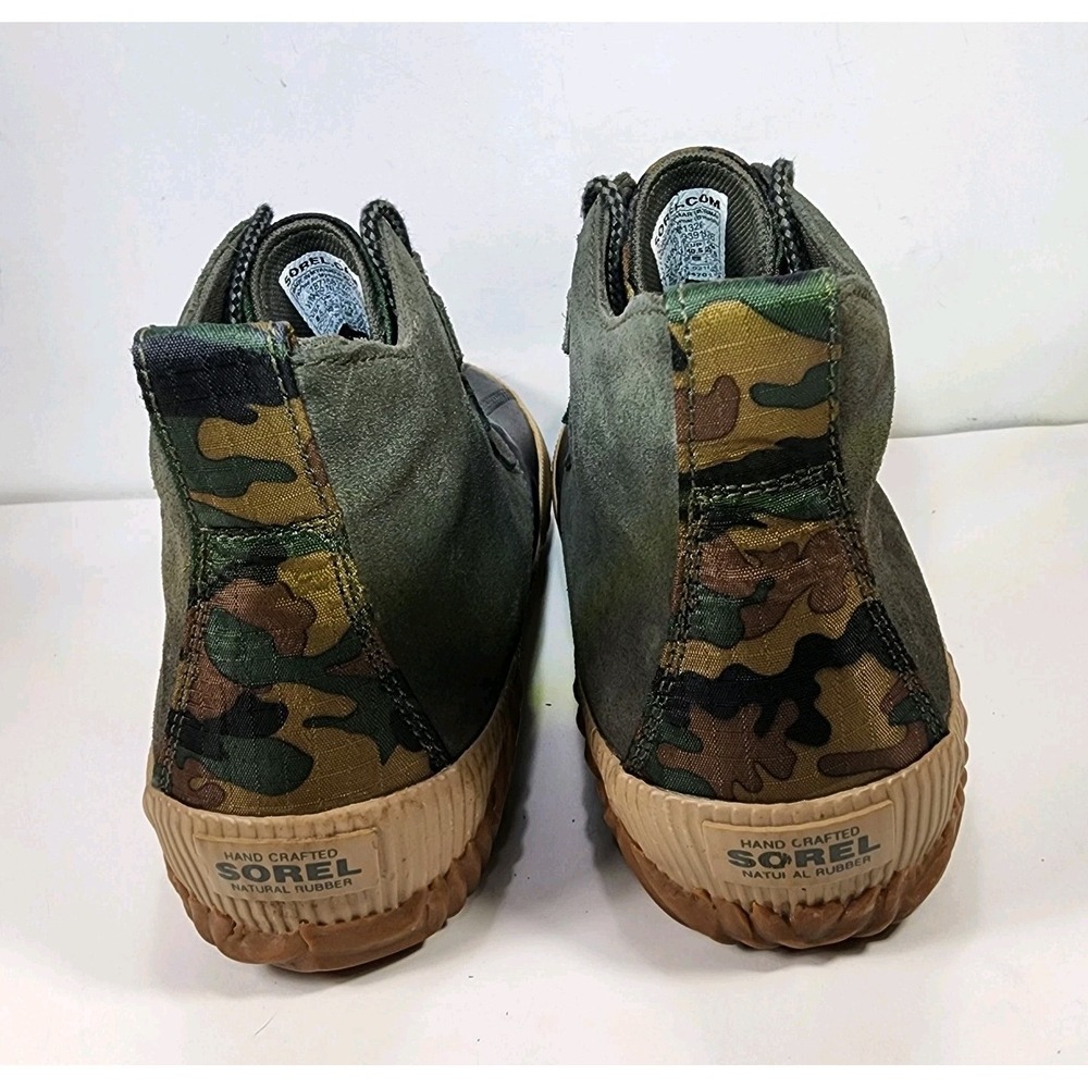 Sorel Out N About Plus Ankle Duck Boots Womens 9.5 Camo Suede Waterproof EUC - Picture 8 of 12